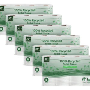 🧻 Amazon 3-Lagiges Toilettenpapier, 100% Recycled, mit 48 Rollen für 15,55€ (statt 19,45€)