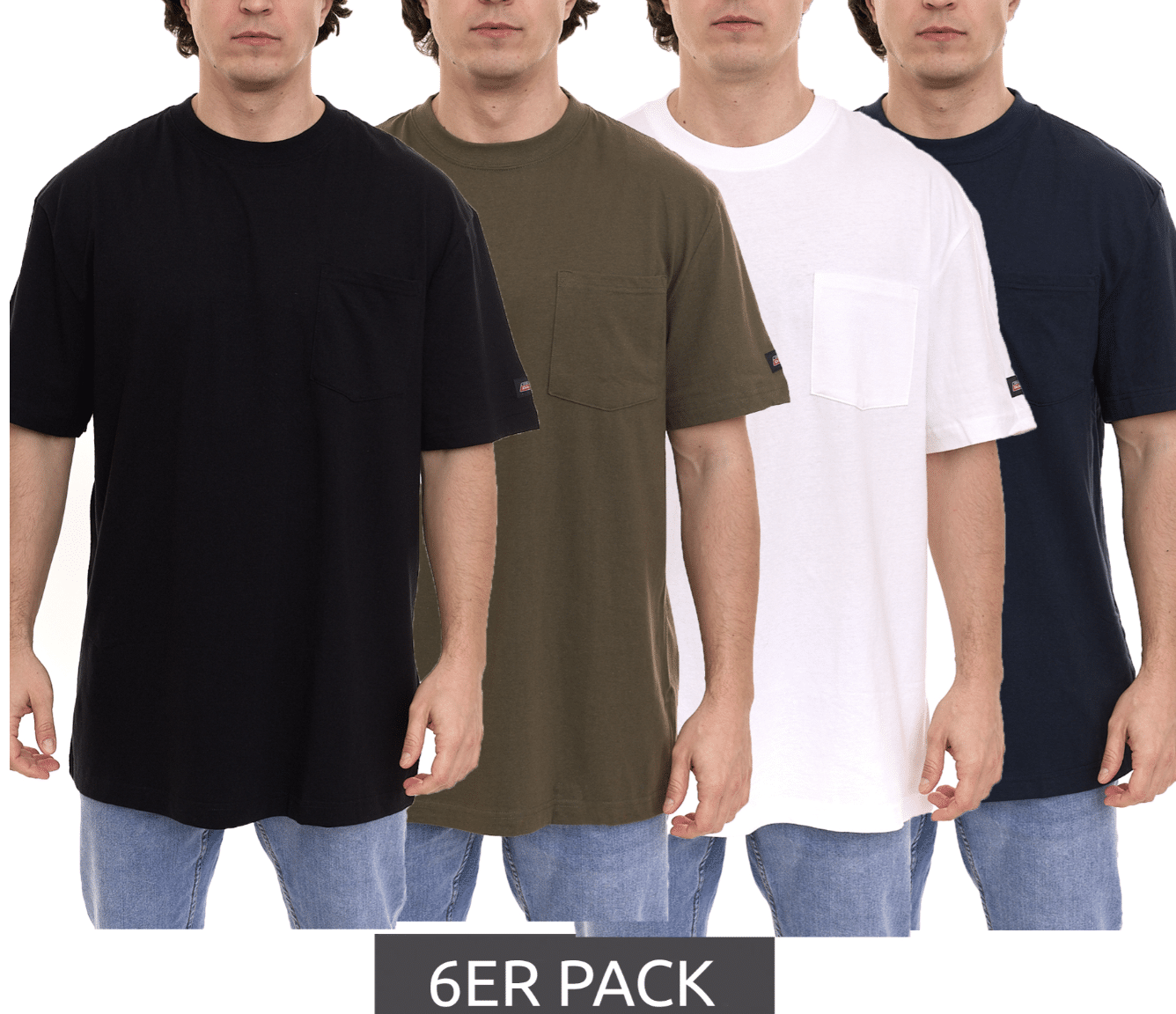 6er Pack Dickies Basic Herren T-Shirt