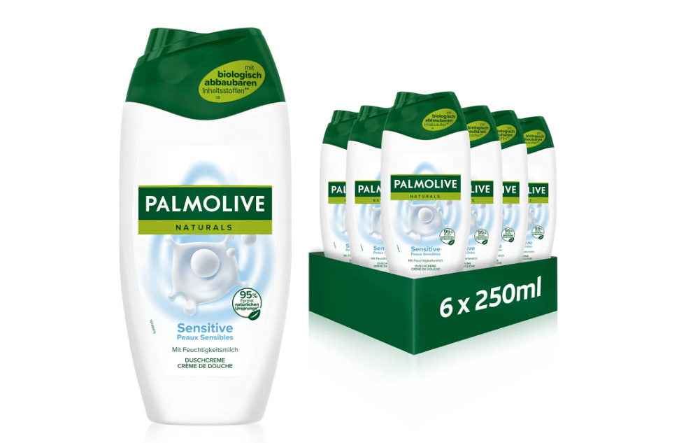 Palmolive Duschgel Naturals Sensitive 6x250 ml für 5,36€ - Einzelpreis 0,89€ (statt 1,35€)