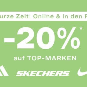 Deichmann: 20% auf Top Marken wie adidas, Nike, Puma uvm.