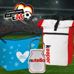 Ferrero "Sammelspaß zur EM" Aktion: Punkte sammeln & Prämien abstauben, z.B. 5er DFB-Teamstickertüte für 4 Punkte