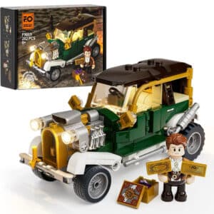 FUNWHOLE Vintage Auto Beleuchtungsgebäude Steckbaustein Set  282 Teile für 17,39€ (statt 28,99€)