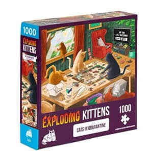 Exploding Kittens PQUAR-1K-6 Cat Puzzle, 1000 Teile für 12,40€ (statt 22,74€)