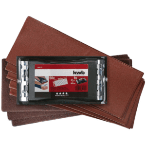 ⚒️ kwb Handschleifer-Set, 2-teilig inkl. Schleifklotz mit Klemmvorichtung und Schleif-Papier für 5,87€ (statt 14€)