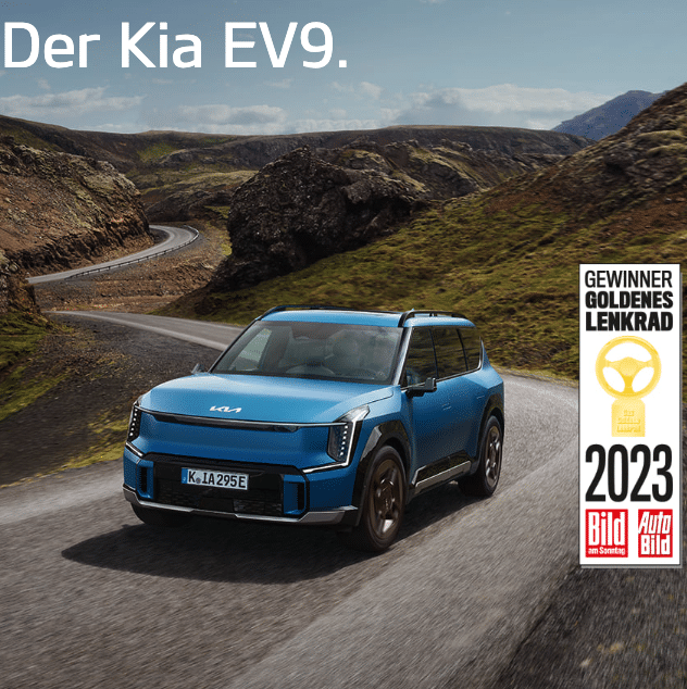Thumbnail [Nische] Kostenlose Probefahrt mit dem neuen Kia EV9 (vollelektrisch) ✔️ Gewinner des goldenen Lenkrads