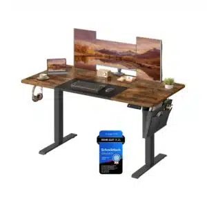 Thumbnail 🔥 SONGMICS höhenverstellbarer Schreibtisch für 76,99€ ✔️ mit 4 Speicherplätzen und Tischplatte (60 x 140cm)