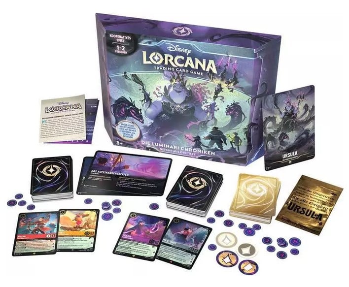 Vorbestellung mit 15% Rabatt auf Ravensburger: Disney Lorcana Artikel z.B. Die Luminari Chroniken - Gefahr aus der Tiefe (Deutsch) für 50,99€ statt 59,99€