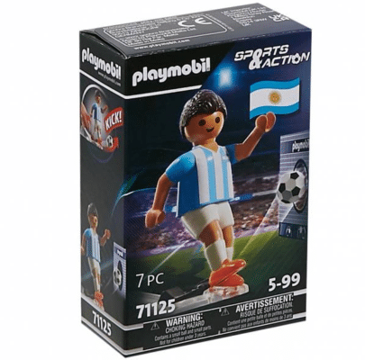 Playmobil Argentinien Fußballspieler mit Torwand 71125