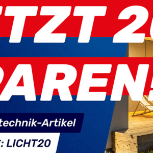 20% Rabatt-Code &#034;LICHT20&#034; auf Lichttechnik bei Pollin