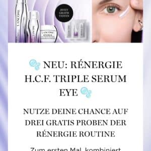 Lancôme GRATIS PROBEN DER RÉNERGIE ROUTINE