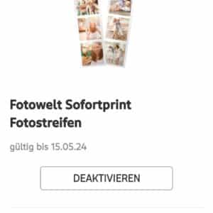 Gratis zwei Fotostreifen in der Rossmann App (evtl. personalisiert)