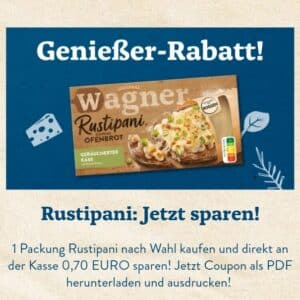 70 Cent Rustipani Genießer-Rabatt