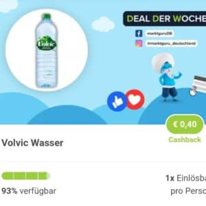 25 Cent für 1l Volvic Dank Rewe und Marktguru