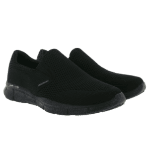 👟 SKECHERS Equalizer Double Play Herren Sneaker mit Memory-Foam, leichte Schlupf-Schuhe, schwarz, für nur 49,99€ (statt 70€)