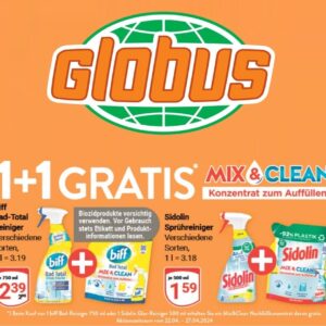 Biff oder Sidolin kaufen und ein Nachfüller Gratis erhalten 50% Rabatt