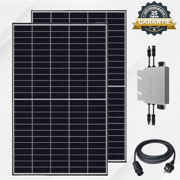 Thumbnail 🌞🔌 VESKA Balkonkraftwerk 830 W / 600 W Photovoltaik Solaranlage, steckerfertig, für 369,99€