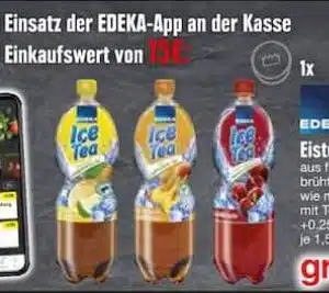 Edeka Südbayern: Eistee ab 15 € Einkauf gratis