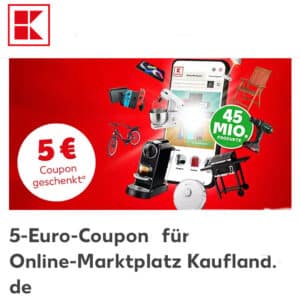 5€ Rabatt auf Bestellung Online-Marktplatz Kaufland MBW 40€