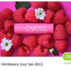 Oyess Lippenpflege Himbeere gratis über Marktguru (DM)