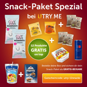 🤩 Wir verlosen eine Box! 😋 Utry.me: GRATIS Snackbox bei Bestellung für 29,90€