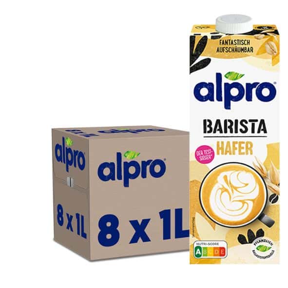 Thumbnail ☕️ Alpro Barista Haferdrink 1L - 8 Packungen für 11,93€ (statt 20,72€)