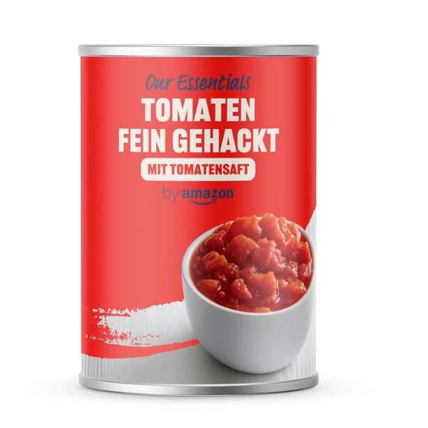 🍅 Amazon Tomaten in Stückchen, 400 g für 0,75€ (statt 0,93€)