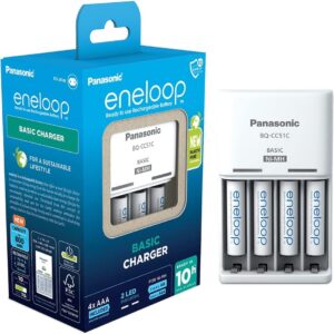 Panasonic eneloop BQ-CC51C Ladegerät und 4 AAA Akkus