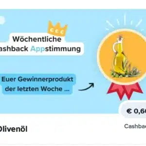 60 ct Cashback auf Olivenöl- Marktguru- Deal der Woche