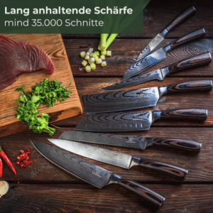 8-tlg. Messerset von Küchenkompane für 107,92€ ✔️ dank 20% Extra-Rabatt