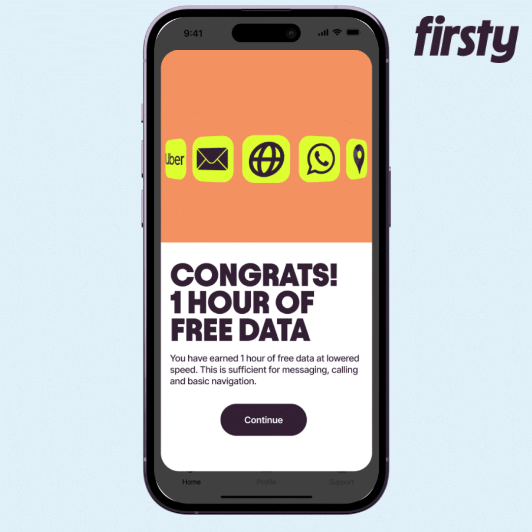 Thumbnail 📱 Firsty: Gratis Unlimited Datenflat mit 300 kbit/s für Europa &amp; USA