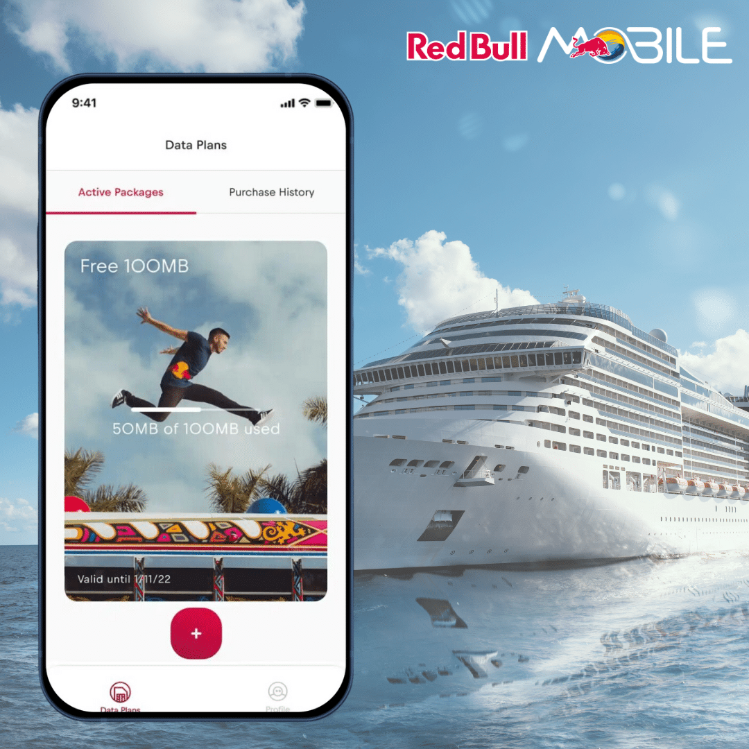 Thumbnail 🛳️ Red Bull MOBILE Data Kreuzfahrtpakete | 1 GB für 15€ &amp; 250 MB für 5€
