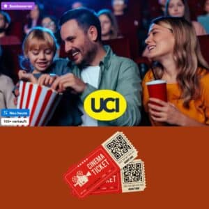 UCI Kino Gutscheine über Groupon 🎞️🍿 2 Tickets für 13,98€ | 5 Tickets 34,95€ | 10 Tickets für 64,90€