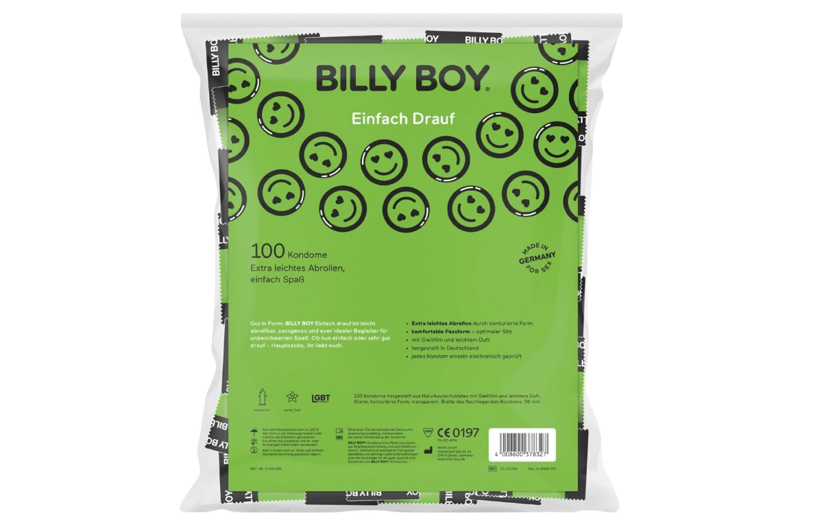 Billy Boy Kondome, 56 mm breit, 100 Stück