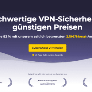 Hol dir jetzt 2 Monate gratis VPN &#043; Abo für nur 2,19€/Monat bei CyberGhost!