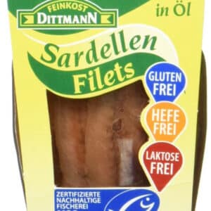 Feinkost Dittmann Sardellen in Sonnenblumenöl MSC zertifiziert 80 g für 2,07€ (statt 3,99€)