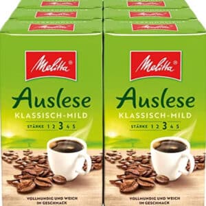 Melitta Auslese Klassisch-Mild Filter-Kaffee (gemahlen) für 19,15€ ✔️ 6 x 500g (Amazon Spar-Abo)