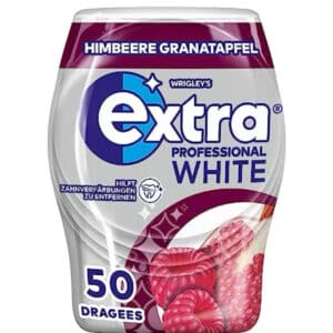 Extra Professional White Kaugummi mit 50 Dragees für 2,62€ ✔️ Geschmack: Himbeere Granatapfel