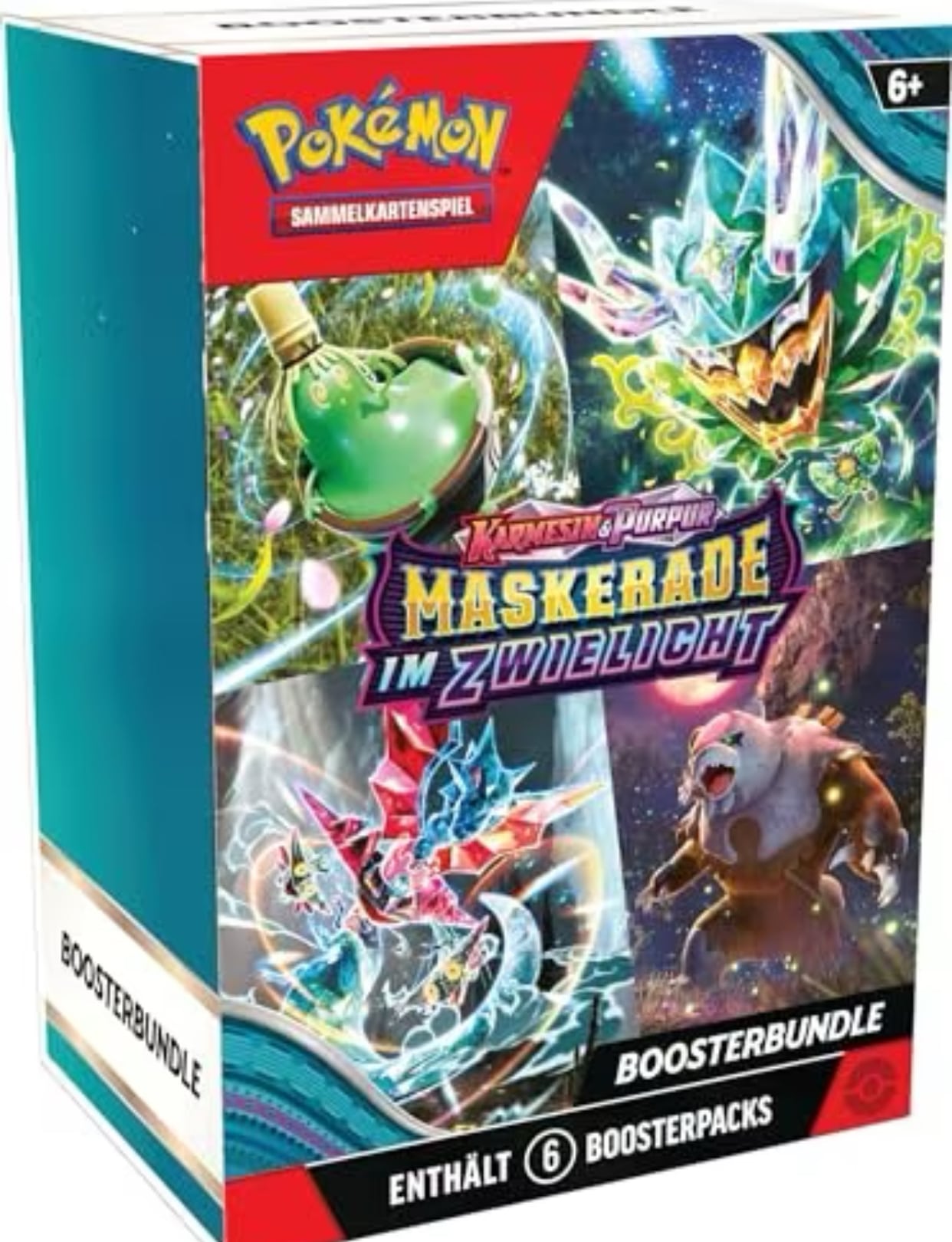 Pokémon-Sammelkartenspiel: Boosterbundle Karmesin &amp; Purpur – Maskerade im Zwielicht für 24,49€ (statt 30€)