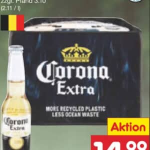 Netto: Kiste Corona Extra für 12,74€ (mit Rabatt Aufkleber)