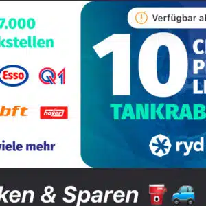 Vorankündigung: mit Magenta Moments 10 Cent/l Tankrabatt in der ryd App