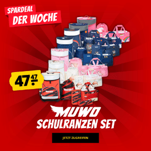 5-tlg. Muwo Schulranzen-Sets für 51,42€ bei SportSpar