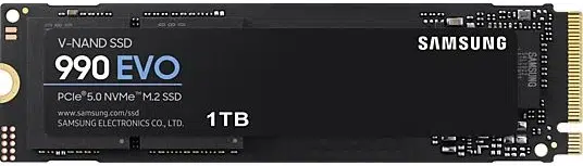 SAMSUNG 990 EVO Festplatte, 1 TB SSD M.2 via PCIe, intern