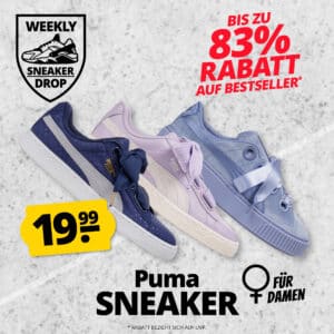 Stylischer Puma Damen Sneaker Drop ✔️ für nur je 19,99€ + 3,95€ Versand ✔️ alle 3 Modelle direkt ohne Versandkosten