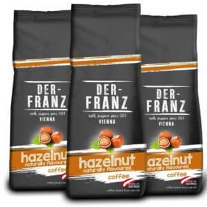 3x 500g Der-Franz Kaffee mit natürlicher Haselnuss