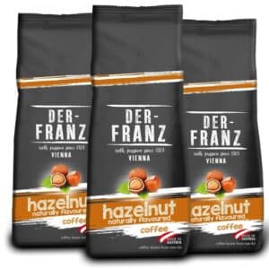 3x 500g Der-Franz Kaffee mit natürlicher Haselnuss