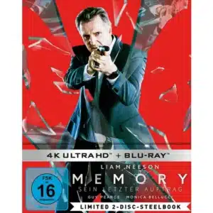 Memory – Sein letzter Auftrag LTD. – 4K UHD 2-Disc-Steelbook (4K Ultra HD) (&#043; Blu-ray) für 4,99€ &#043; VSK bei Müller.de