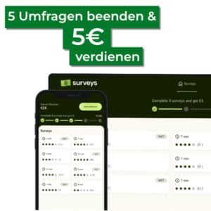 Five Surveys: 5 kurze Umfragen beantworten &amp; 5€ verdienen