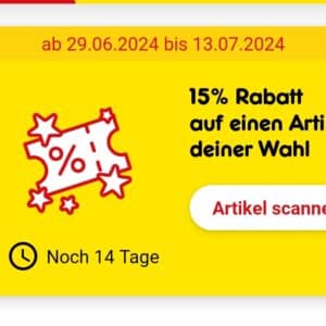 15% auf Wunschartikel bei Netto MD mit App-Coupon