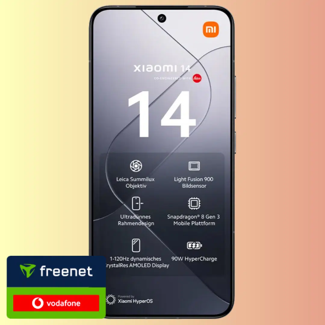 Eff. gratis! 🔥 Xiaomi 14 (512GB) für 1€ + 50€ Wechselbonus + 20GB LTE ...