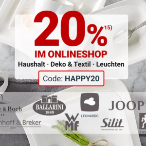 zurbrueggen: 20% Rabatt auf Haushalt, Leuchten, Deko & Textil